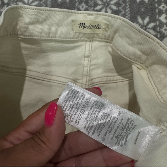 Madewell Perfect Vintage Flare Crop Jeans Vintage Canvas Cream‎ NI959 Size 31 - Picture 5 of 11